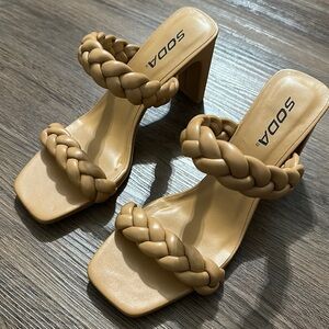 Soda Braided Heels